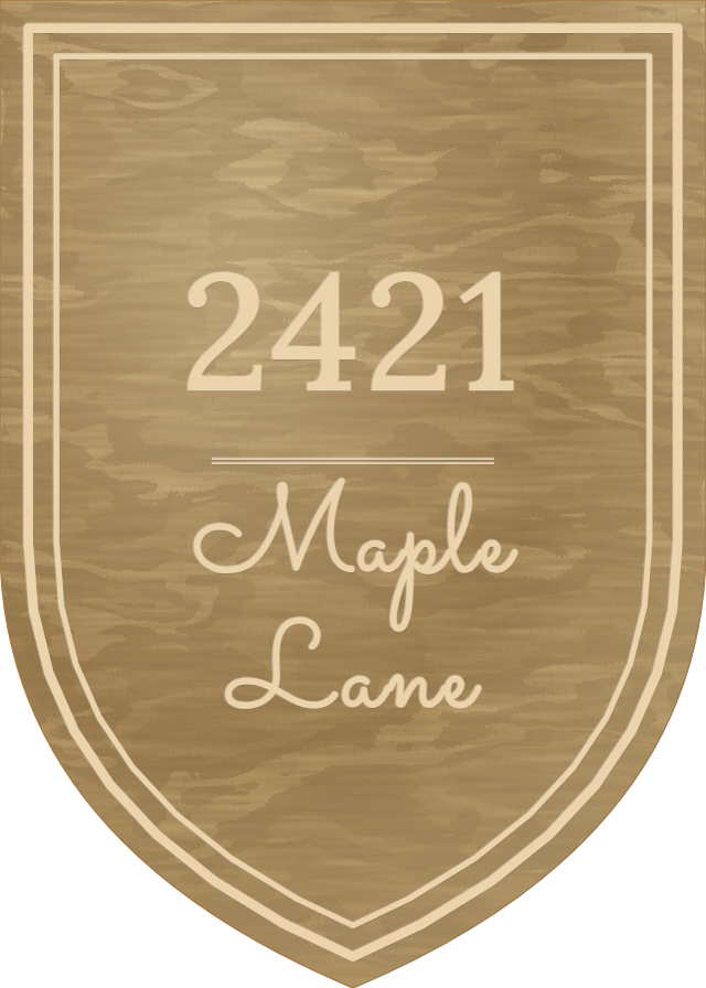 Garden Stake — personalized laser-cut wood sign template