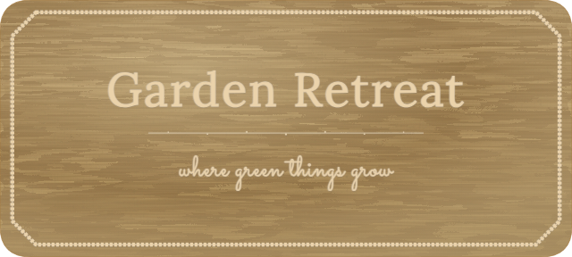 Garden Retreat — personalized laser-cut wood sign template