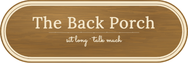 The Back Porch — personalized laser-cut wood sign template
