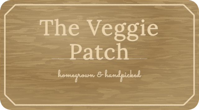 The Veggie Patch — personalized laser-cut wood sign template