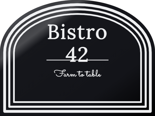 Restaurant — personalized laser-cut wood sign template