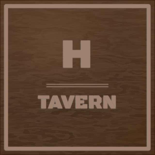 Tavern Monogram — personalized laser-cut wood sign template