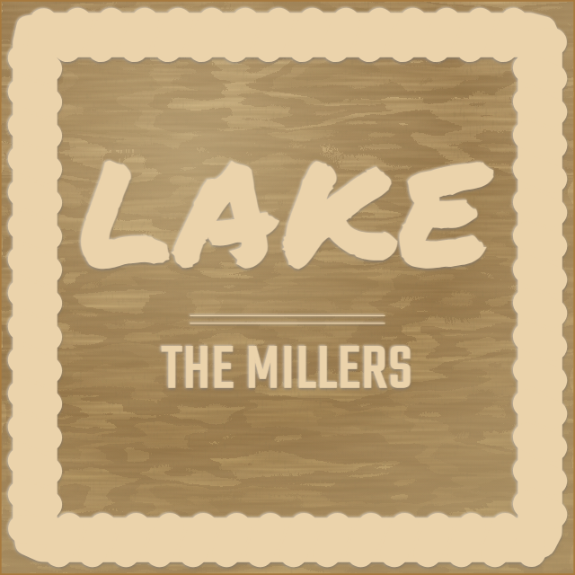 Cabin Coaster — personalized laser-cut wood sign template