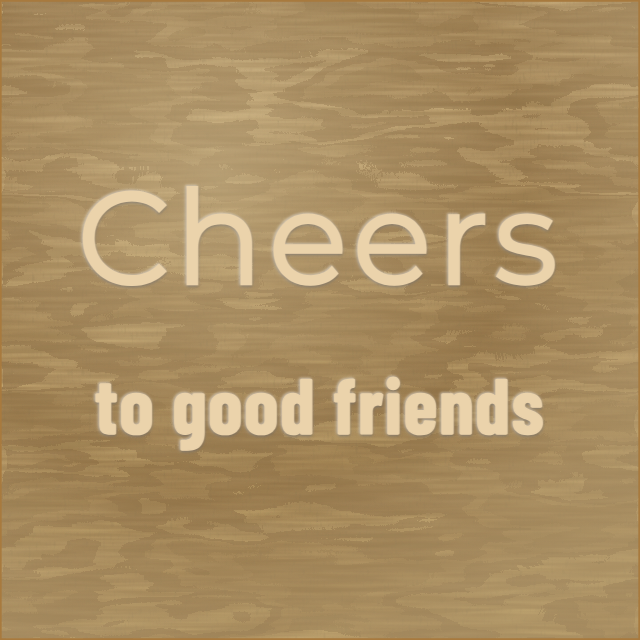 Cheers Coaster — personalized laser-cut wood sign template