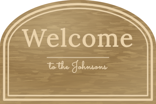 Farmhouse — personalized laser-cut wood sign template