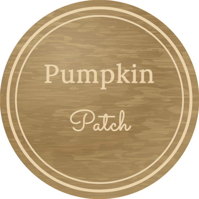Pumpkin Patch — personalized laser-cut wood sign template