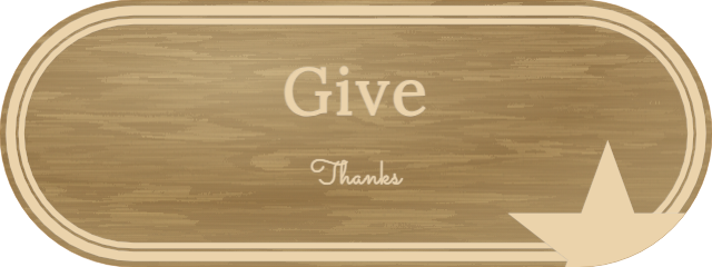 Give Thanks — personalized laser-cut wood sign template