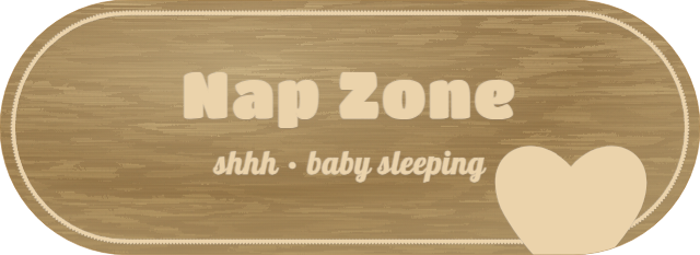 Nap Zone — personalized laser-cut wood sign template