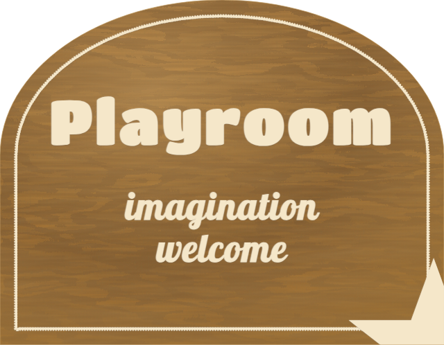Playroom Arch — personalized laser-cut wood sign template