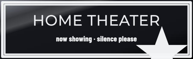 Home Theater — personalized laser-cut wood sign template