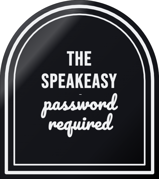 The Speakeasy — personalized laser-cut wood sign template