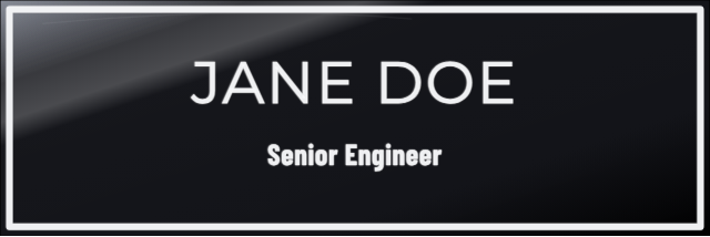 Name Plate — personalized laser-cut wood sign template