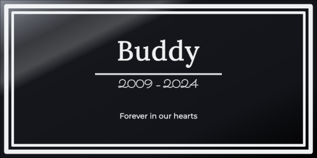 Pet Memorial — personalized laser-cut wood sign template