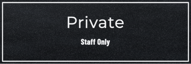 Private Office Plate — personalized laser-cut wood sign template