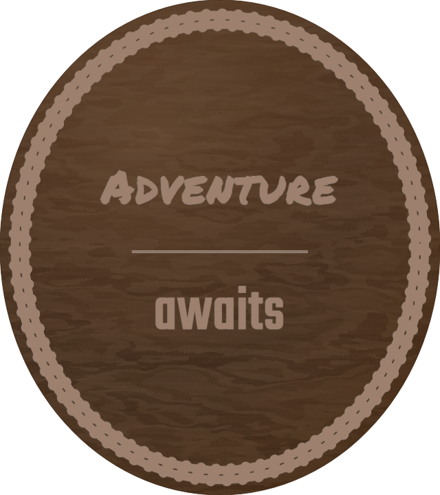 Adventure Awaits — personalized laser-cut wood sign template