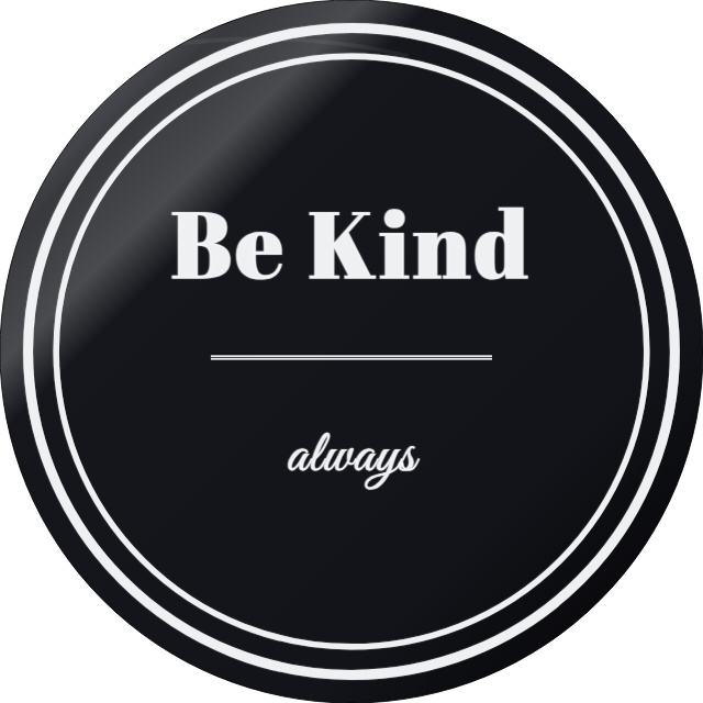 Be Kind — personalized laser-cut wood sign template