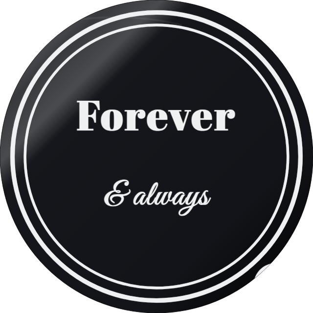 Forever & Always — personalized laser-cut wood sign template