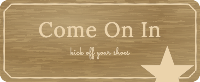 Come On In — personalized laser-cut wood sign template