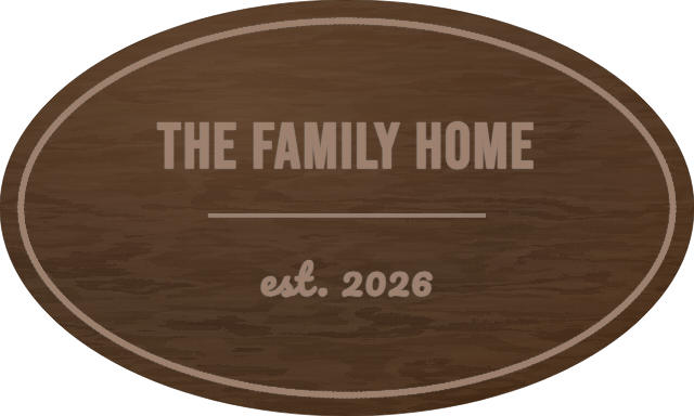 The Family Home (Est.) — personalized laser-cut wood sign template