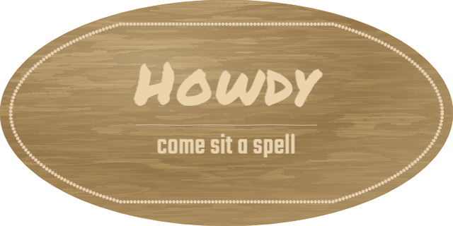 Howdy — personalized laser-cut wood sign template