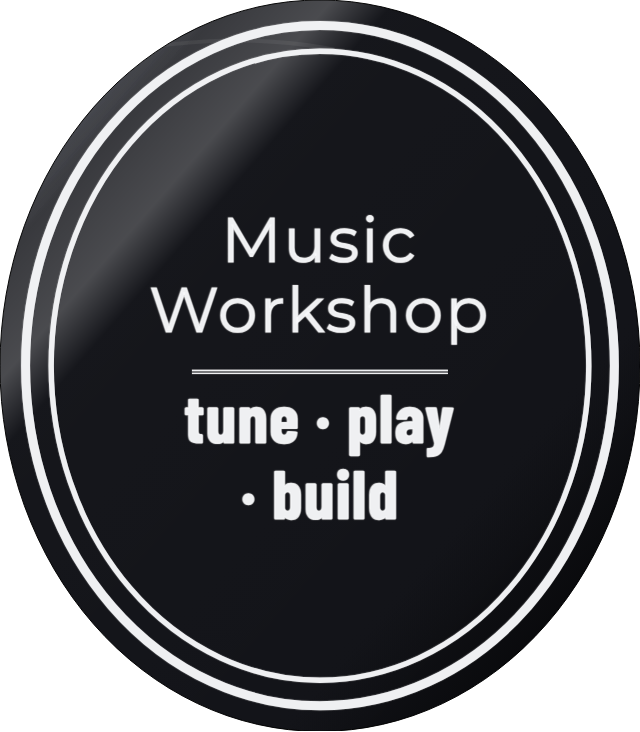 Music Workshop — personalized laser-cut wood sign template